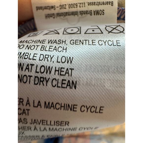 Farm Rio Stitched Garden Cotton Midi Dress Floral Cottagecore Boho Size XL - Picture 13 of 15